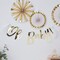 Oh Baby Gold Script Garland Banner – Elegant Baby Shower Party Decoration, 6.5x6.5in, Gender Reveal Décor